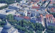 Lagebild 2 mit Blick auf die Staatskanzlei - Penthouse-Residenz der Extraklasse – Ein Unikat über den Dächern Münchens