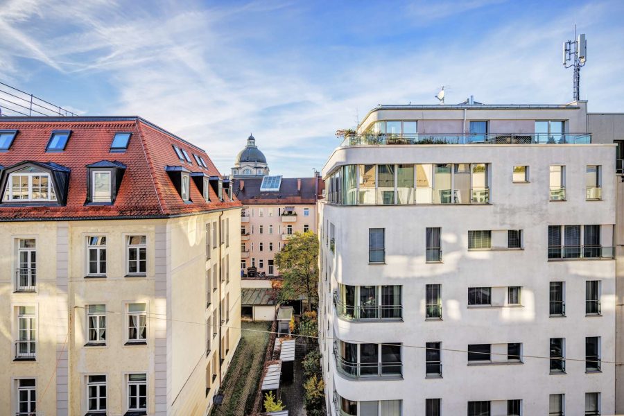 Ausblick vom Balkon