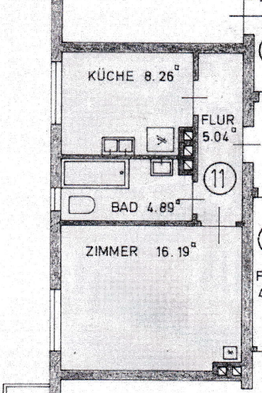 Grundriss Pfeuferstr. 6 vor Sanierung