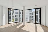 Offenes Raumkonzept mit vielen Gestaltungsmöglichkeiten - Stilvolle Designwohnung im Friends Tower mit eigener Terrasse